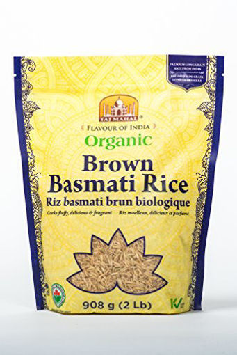 Picture of BASMATI RICE, BROWN TAJ MAHAL 908 G
