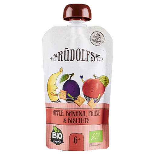 Picture of APPLE BANANA PRUNE PUREE WITH BISCUITS 110 G