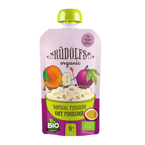 Picture of Mango Passion Oat Porridge Organic, Rudolfs