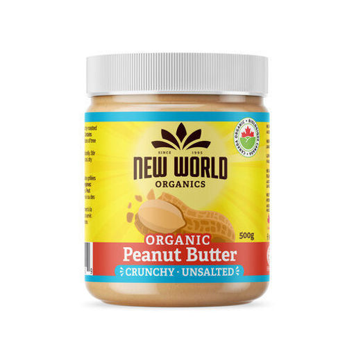Picture of PEANUT BUTTER - CRUNCHY, UNSALTED 500 G