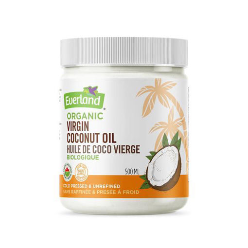 Picture of COCONUT OIL VIRGIN, BLACK PLASTIC BOTTLE 500 ML