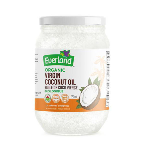 Picture of COCONUT OIL VIRGIN, CLEAR PLASTIC BOTTLE 720 ML